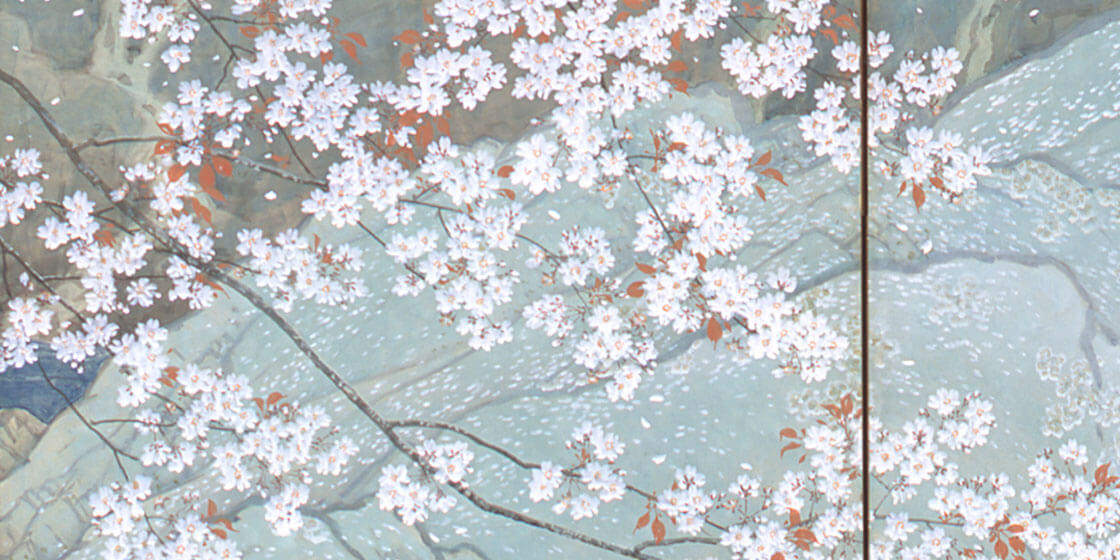 川合玉堂《行く春》画像