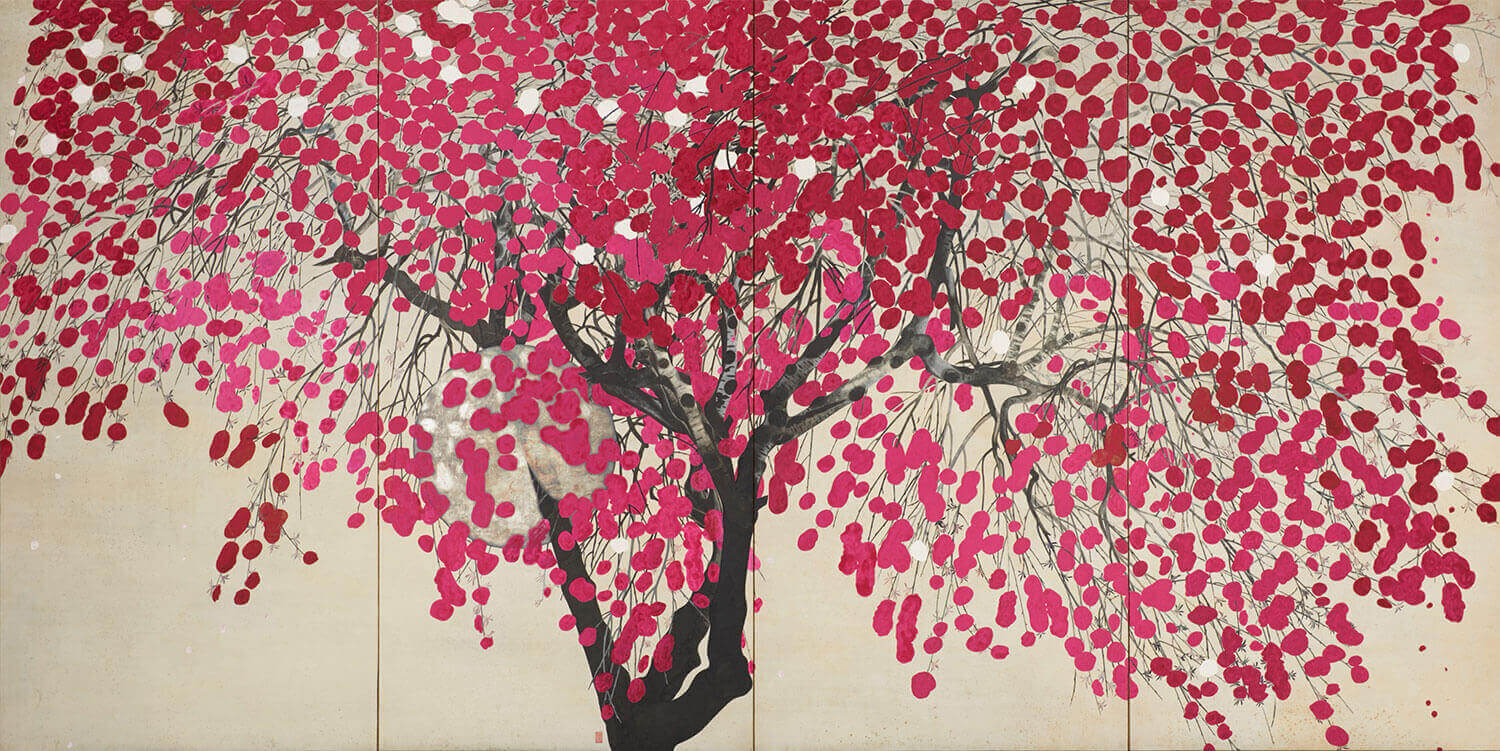 船田玉樹《花の夕》画像