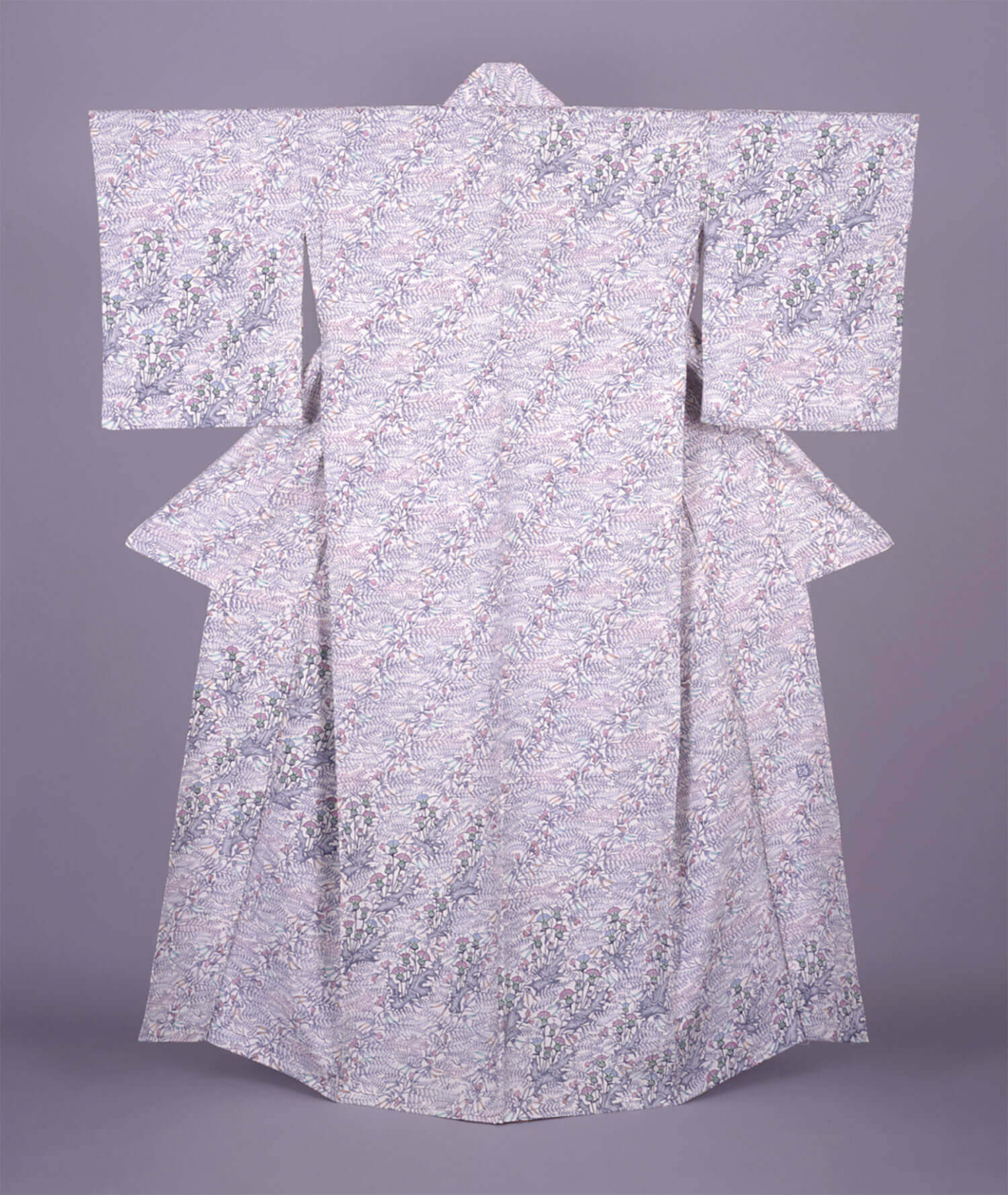 釜我敏子《型絵染着物 春の野》画像